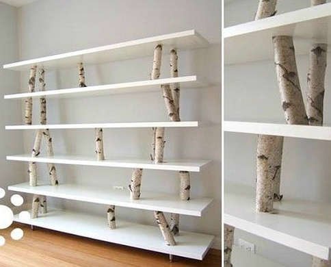 DIY Branch Shelf