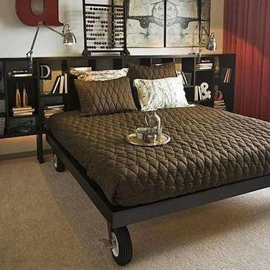 DIY Bed on Casters