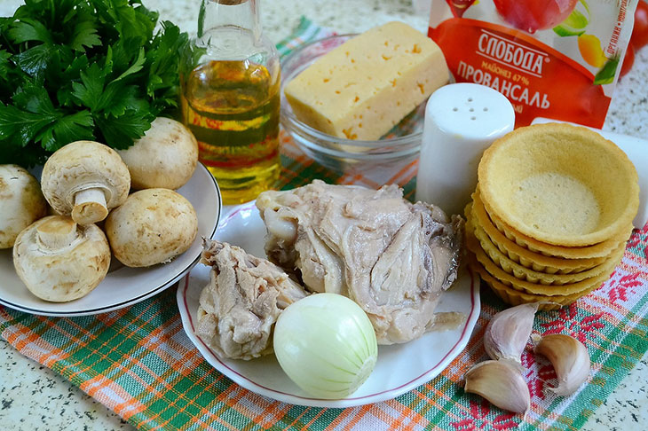 Рецепты самой вкусной начинки для тарталеток с курицей с грибами