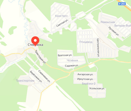 Посёлок Стеклянка — карта, фото, как проехать, координаты